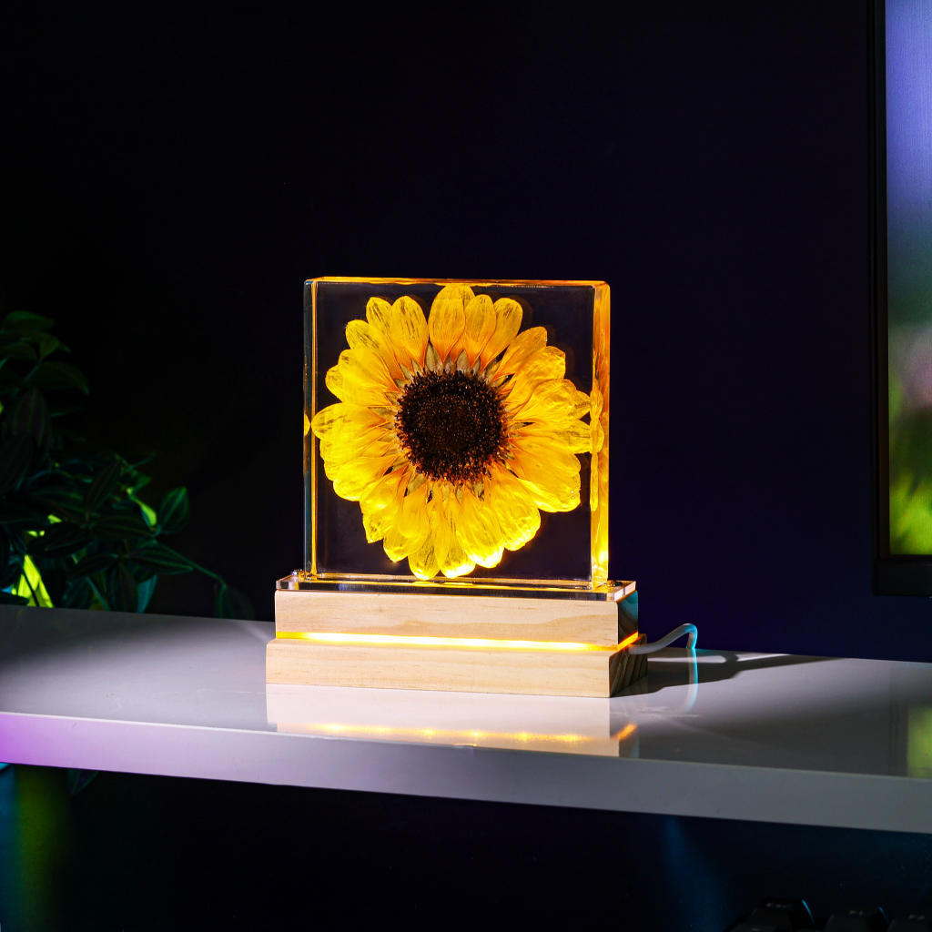 Sunflower Epoxy Night Light 3 Sunflower Night Light