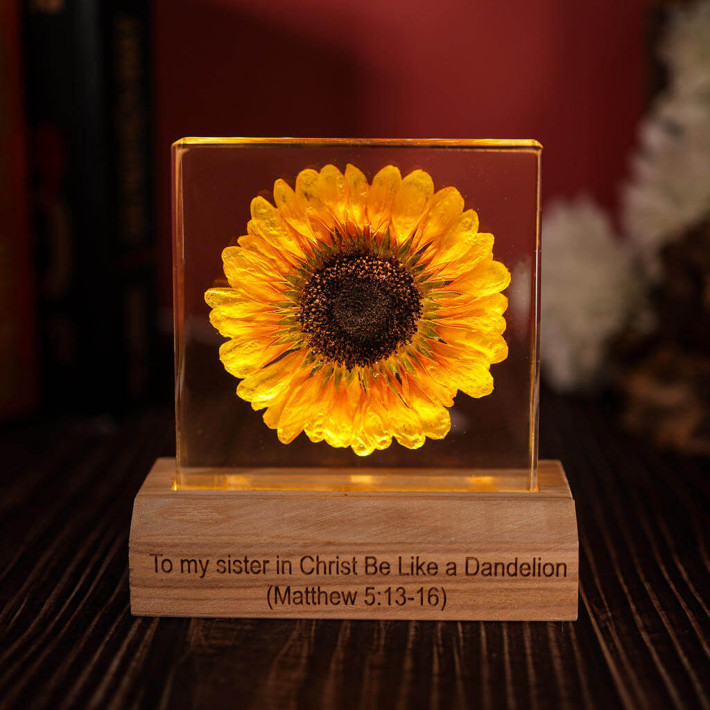 Sunflower Epoxy Night Light 5 Sunflower LED Night Light