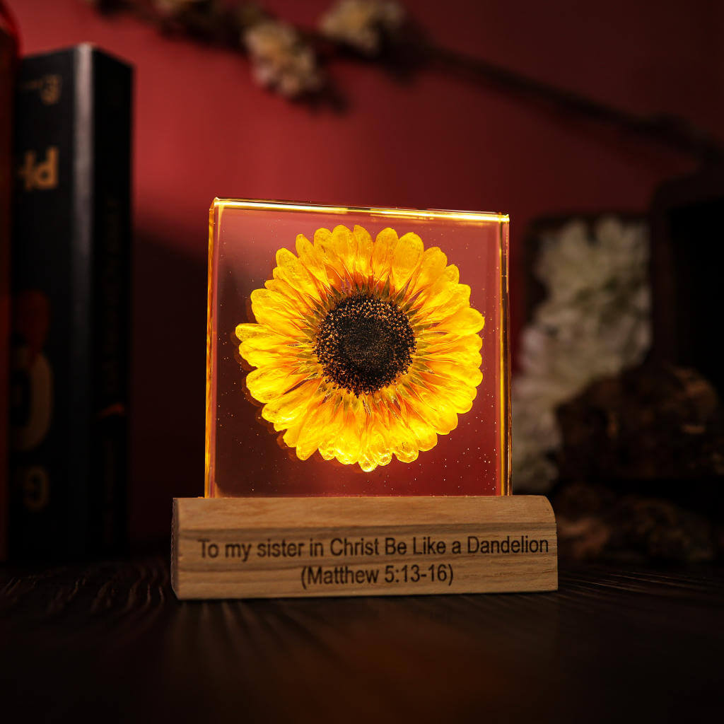 Sunflower Epoxy Night Light 14 Sunflower Epoxy Night Light