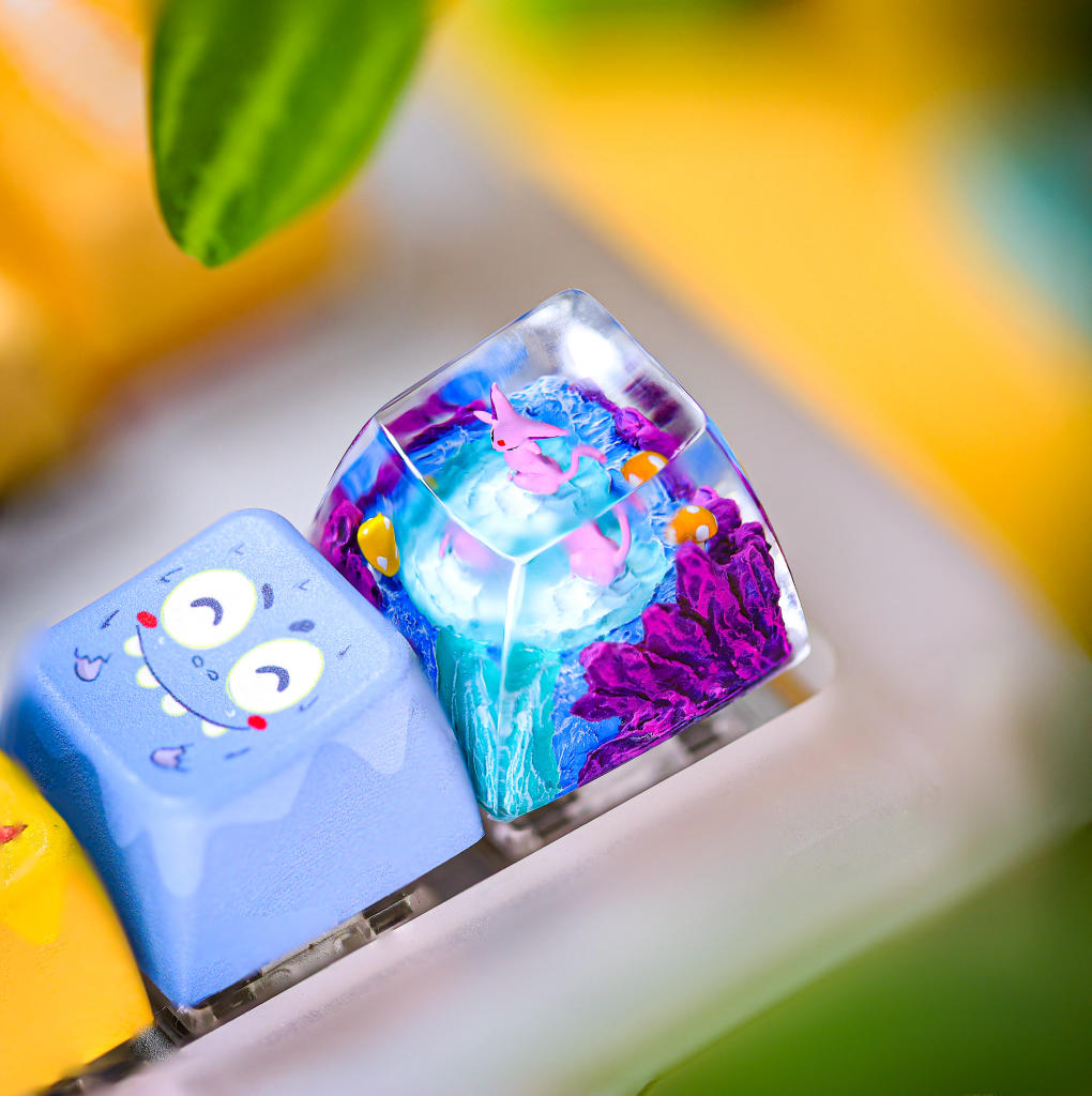 Cute Espeon Pokemon Keycap 6 Cute Espeon Pokemon Keycap
