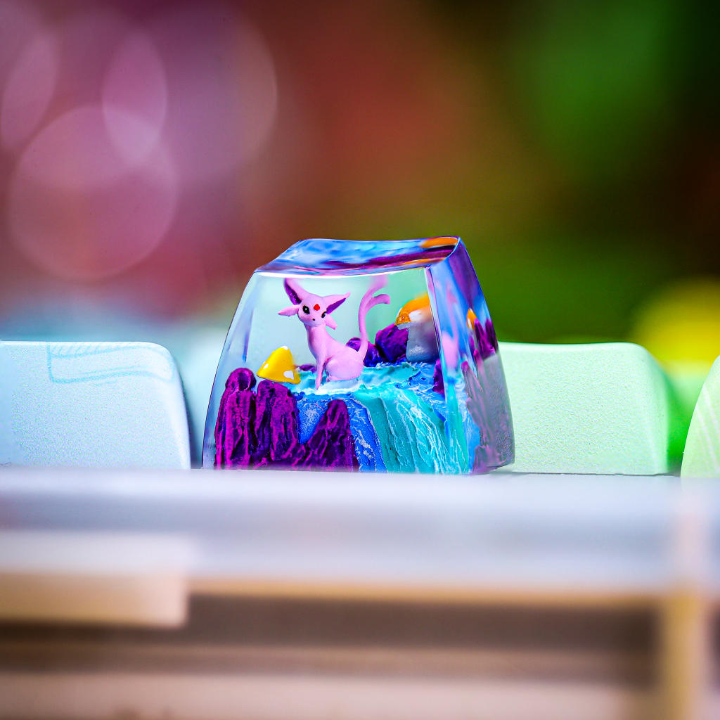 Cute Espeon Pokemon Keycap 5 Cute Espeon Pokemon Keycap