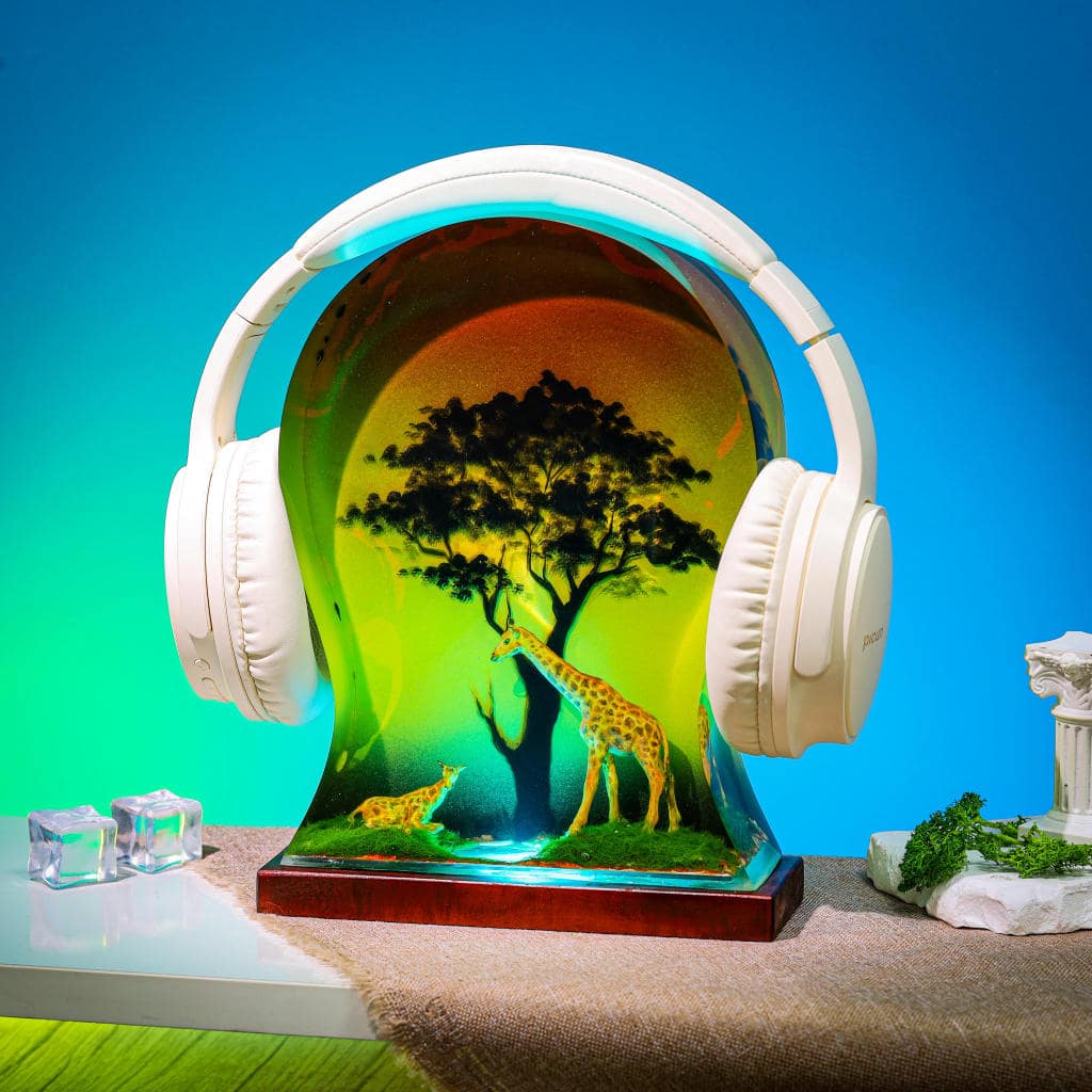 Giraffe Epoxy Headphone Stand 10 Giraffe Headphone Stand