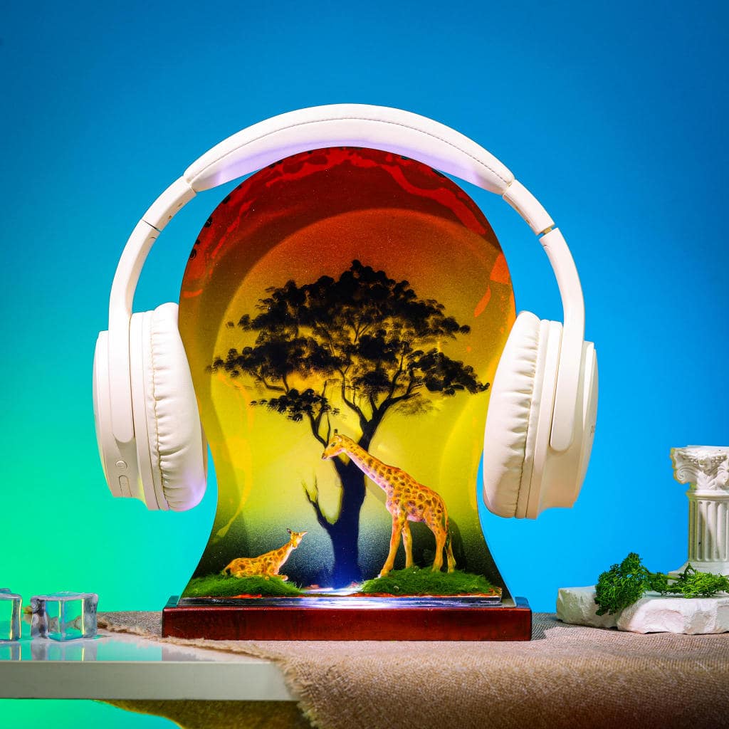 Giraffe Epoxy Headphone Stand 9 Giraffe Headphone Stand