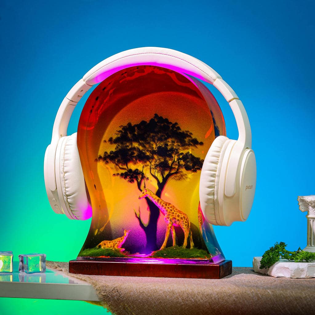 Giraffe Epoxy Headphone Stand 8 Giraffe Headphone Stand