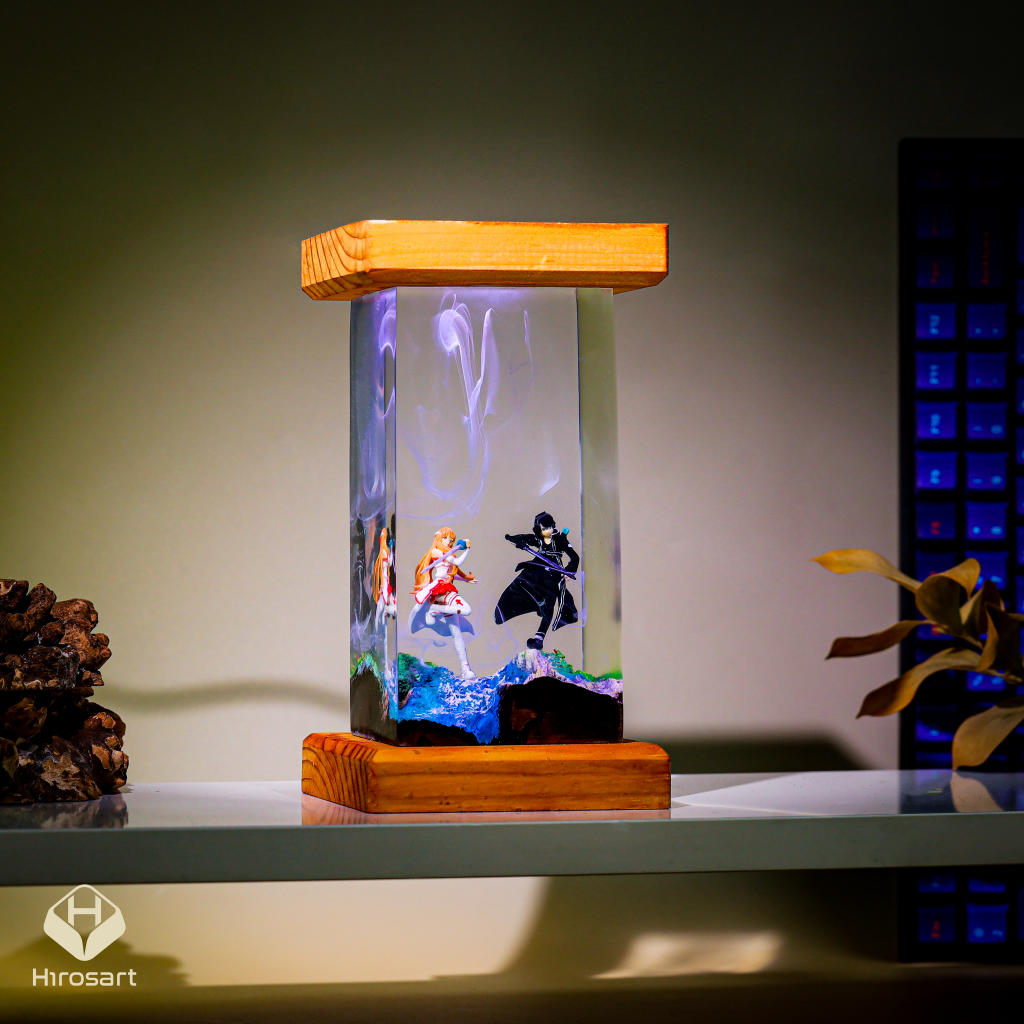 Kirito and Asuna Sword Art Online Epoxy Night Light 7 Kirito and Asuna Sword Art Online Epoxy Night Light