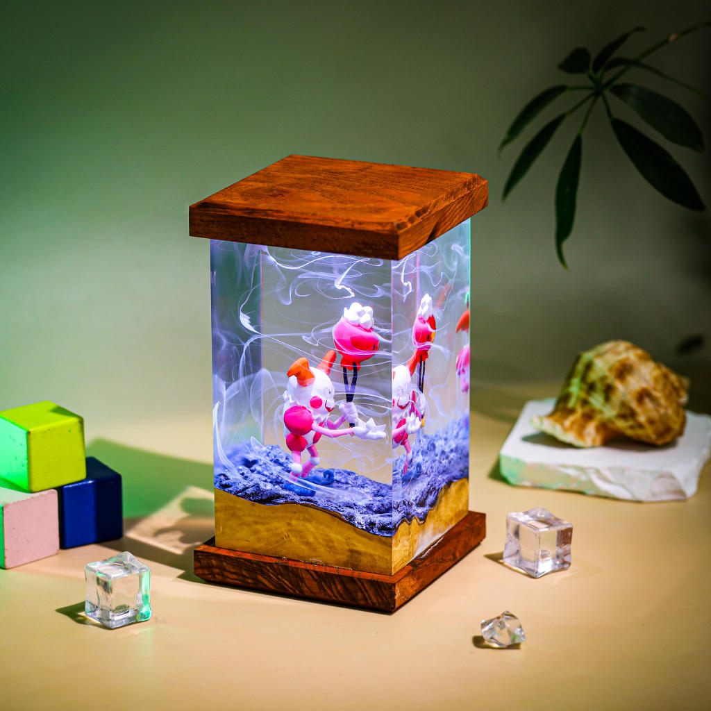 Mr. Mime Pokémon Epoxy Night Lamp 3 Mr. Mime Pokémon Epoxy Night Lamp