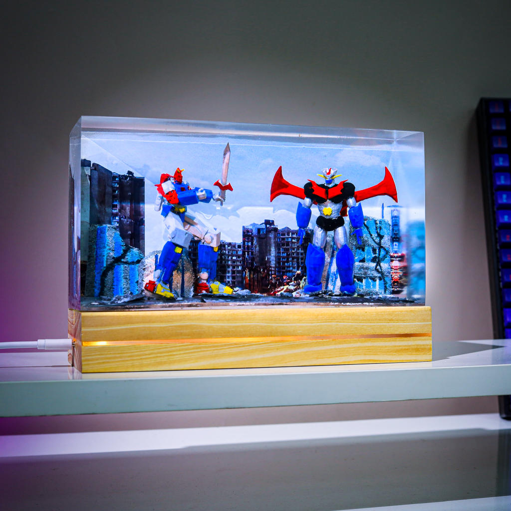 Voltes V VS Mazinger Z Resin Night Light 3 Voltes V VS Mazinger Z Resin Night Light