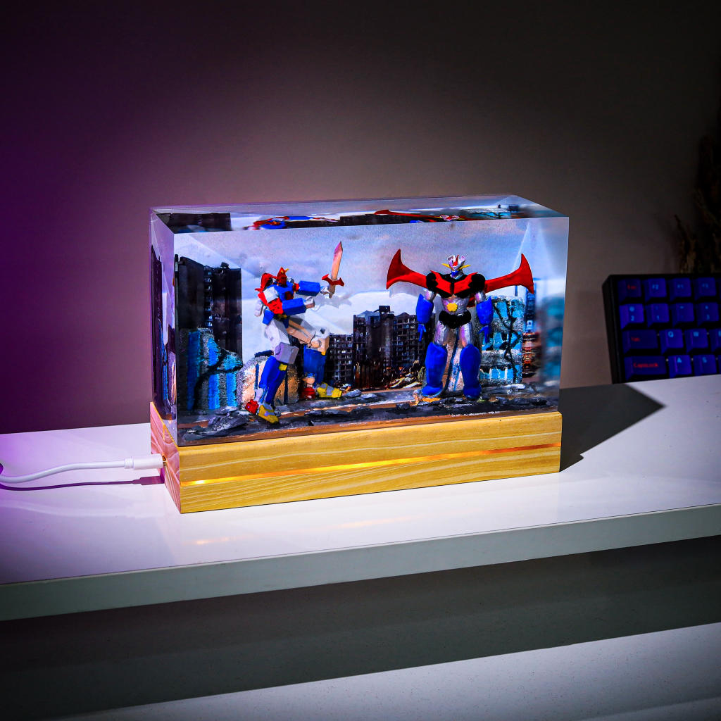Voltes V VS Mazinger Z Resin Night Light 5 Voltes V VS Mazinger Z Resin Night Light