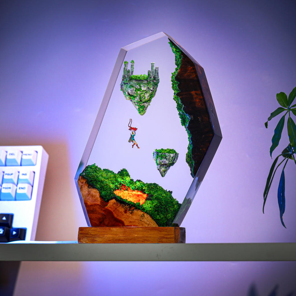 TOTK's Sky Islands in The Legend of Zelda Epoxy Lamp 2 TOTK's Sky Islands in The Legend of Zelda Epoxy Lamp