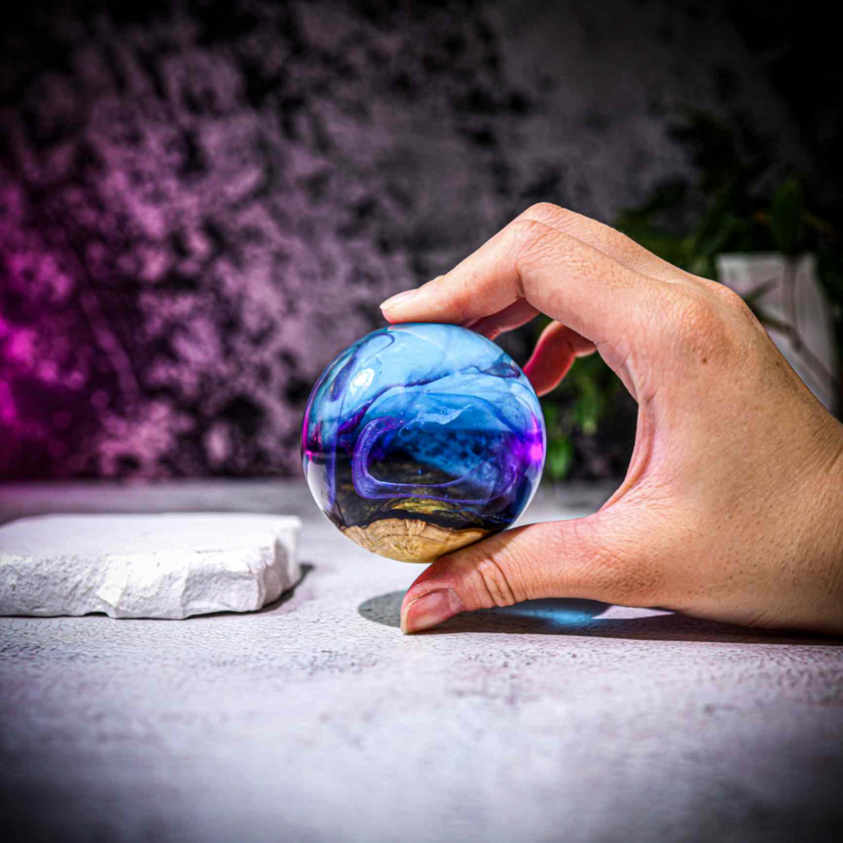 Galaxy Resin Paperweight 11 Galaxy Resin Paperweight