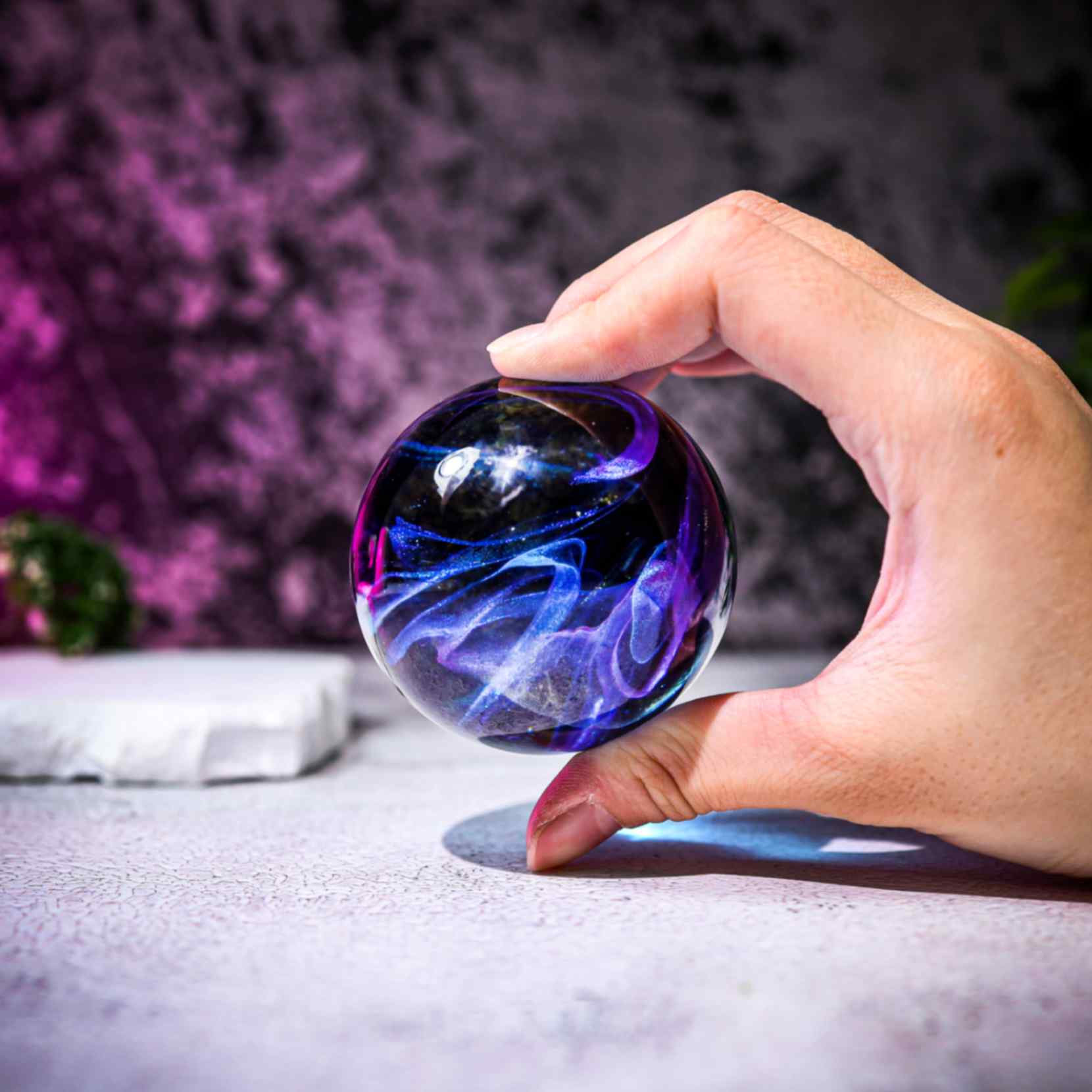 Galaxy Resin Paperweight 5 Galaxy Resin Paperweight