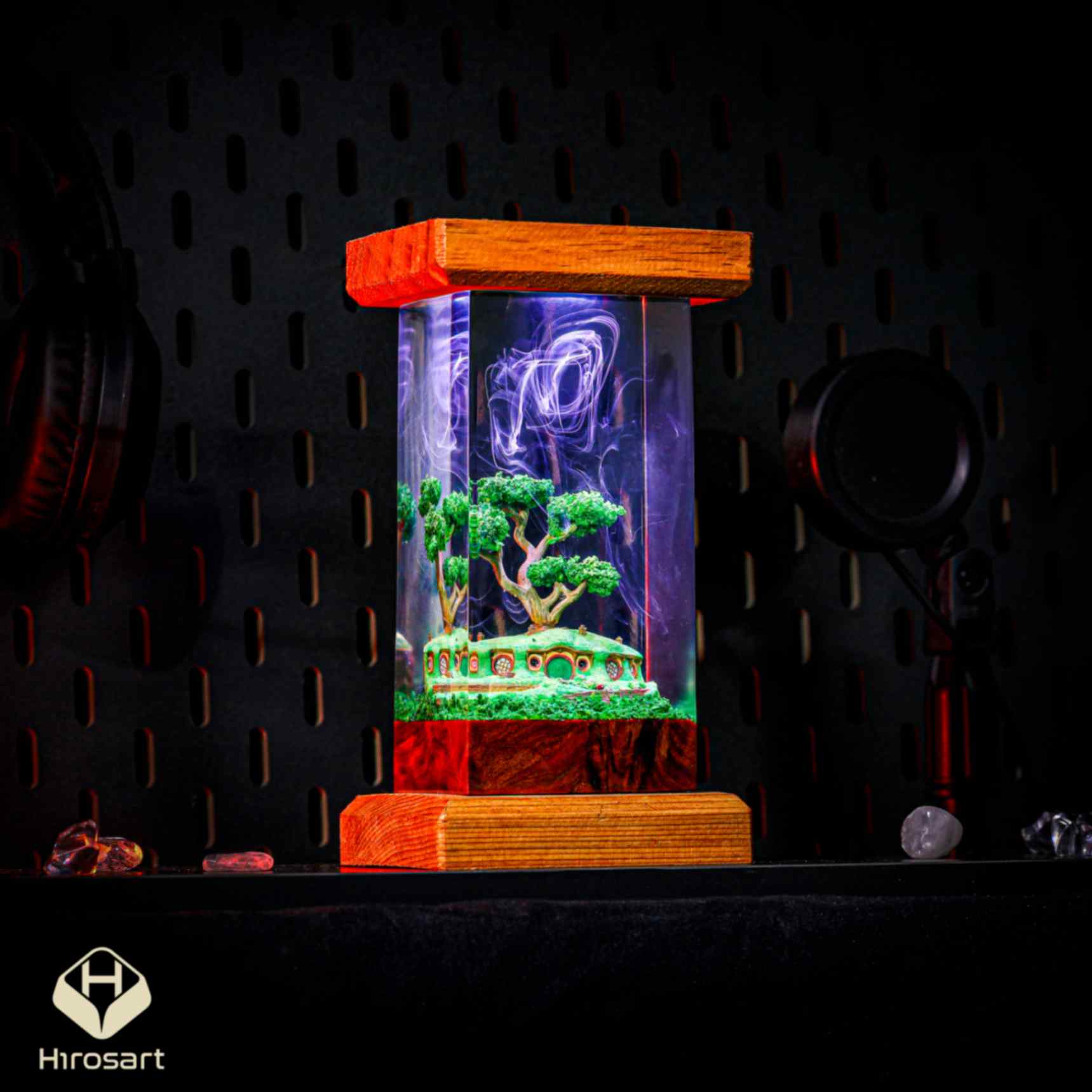 Hobbiton Bonsai Pot Epoxy Lamp 6 Hobbiton Bonsai Pot Epoxy Lamp