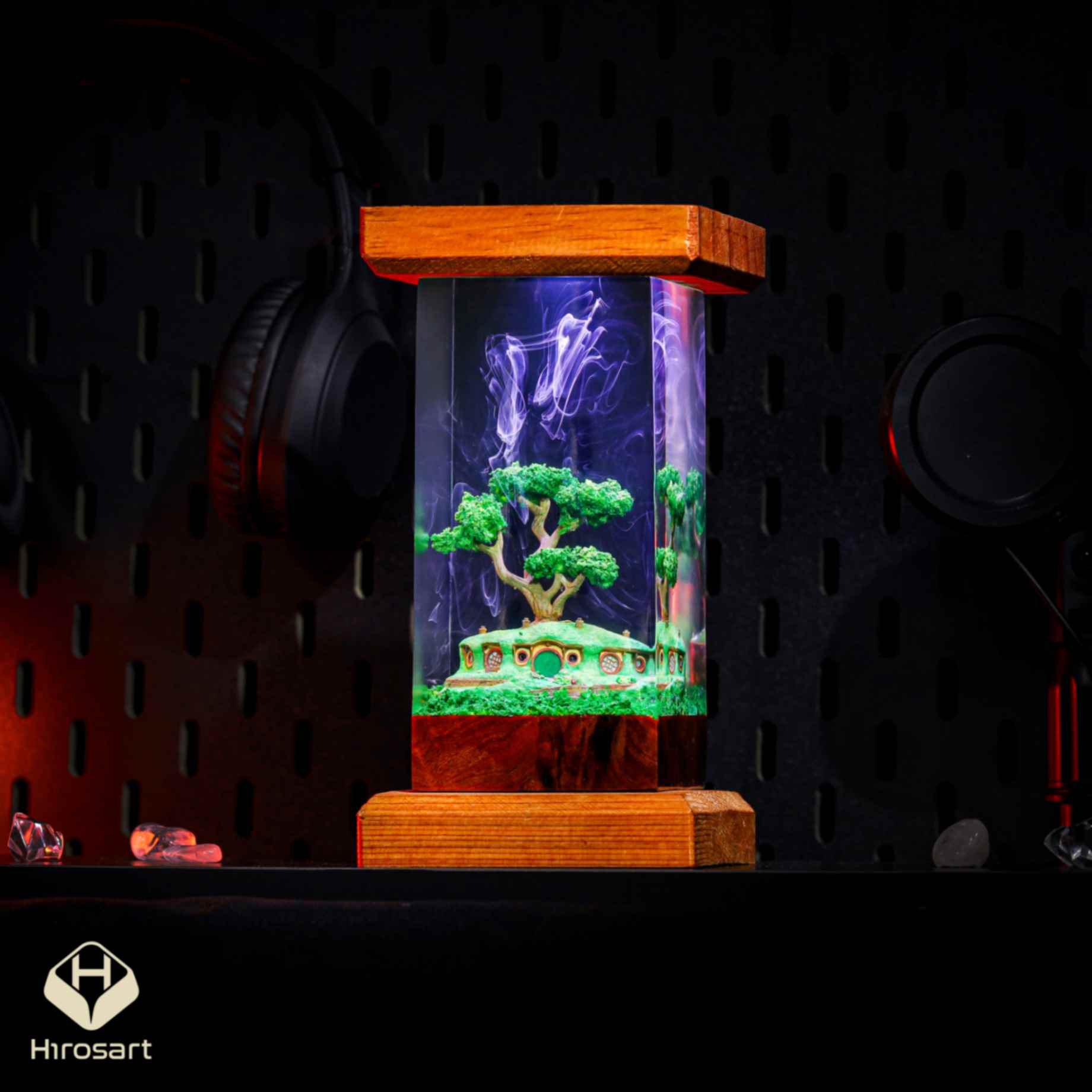 Hobbiton Bonsai Pot Epoxy Lamp 7 Hobbiton Bonsai Pot Epoxy Lamp