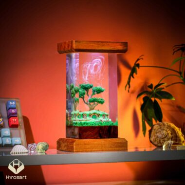 Hobbiton Bonsai Pot Epoxy Lamp