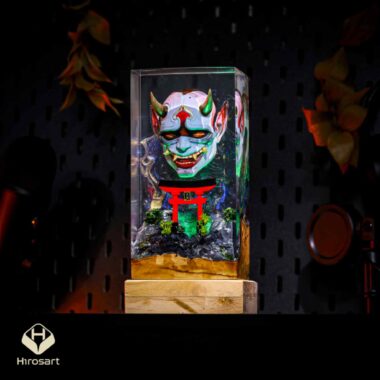 Ori Hannya Japanese Devil Mask Night Light