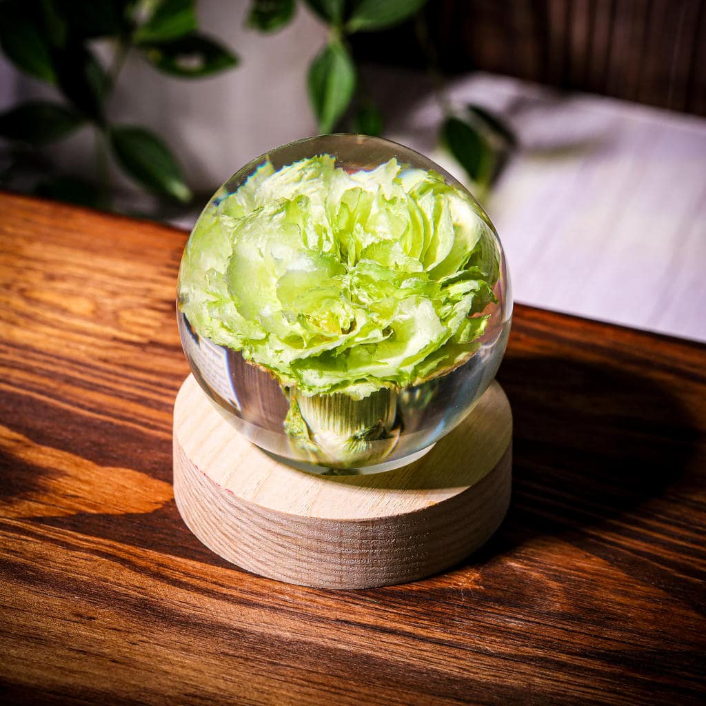 Carnation Flower Sphere Resin Lamp 8 Carnation Flower Sphere Resin Lamp