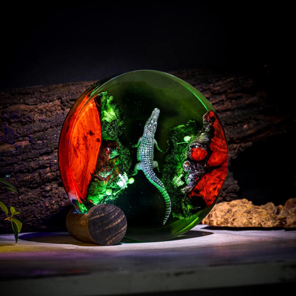 Crocodile Resin Lamp 8 Crocodile Resin Lamp