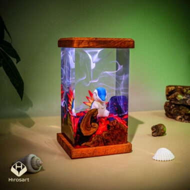 Cyndaquil Pokémon Resin Lamp