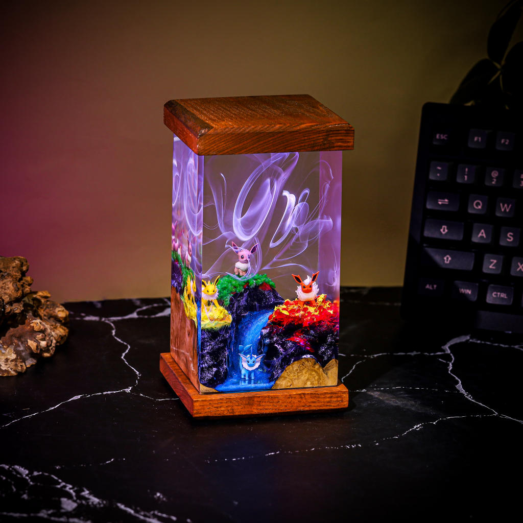 Eevee Pokémon Evolution Epoxy Lamp 9 Eevee Pokémon Evolution Epoxy Lamp