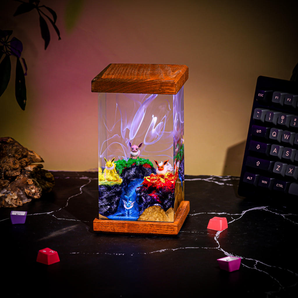 Eevee Pokémon Evolution Epoxy Lamp 8 Eevee Pokémon Evolution Epoxy Lamp