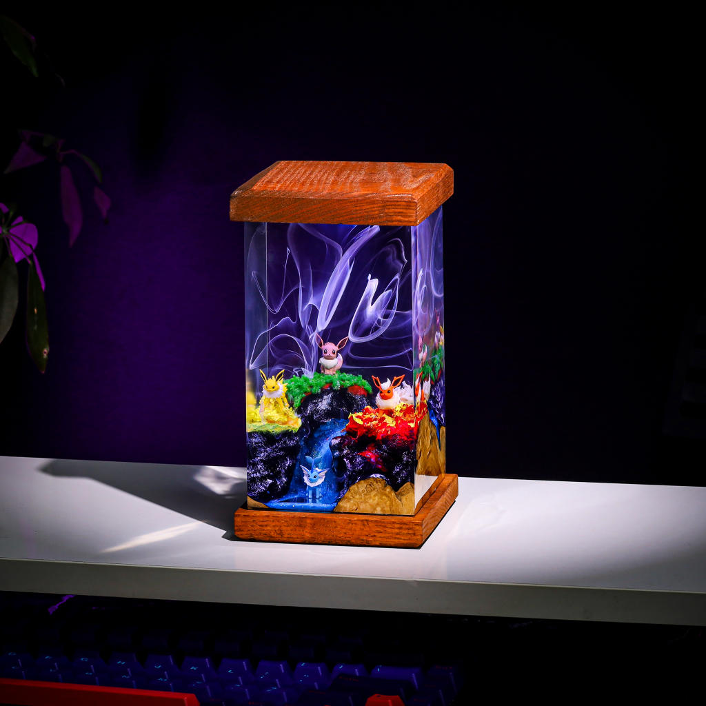 Eevee Pokémon Evolution Epoxy Lamp 2 Eevee Pokémon Evolution Epoxy Lamp