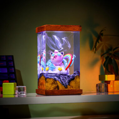 Jigglypuff Pokémon Resin Lamp