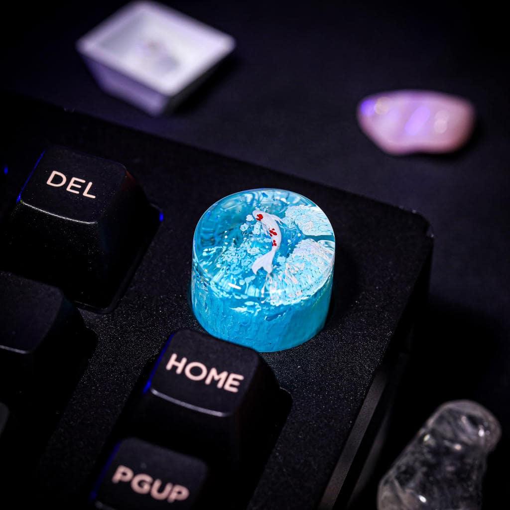 Koi Artisan Keyboard Knob 4 Koi Artisan Keyboard Knob