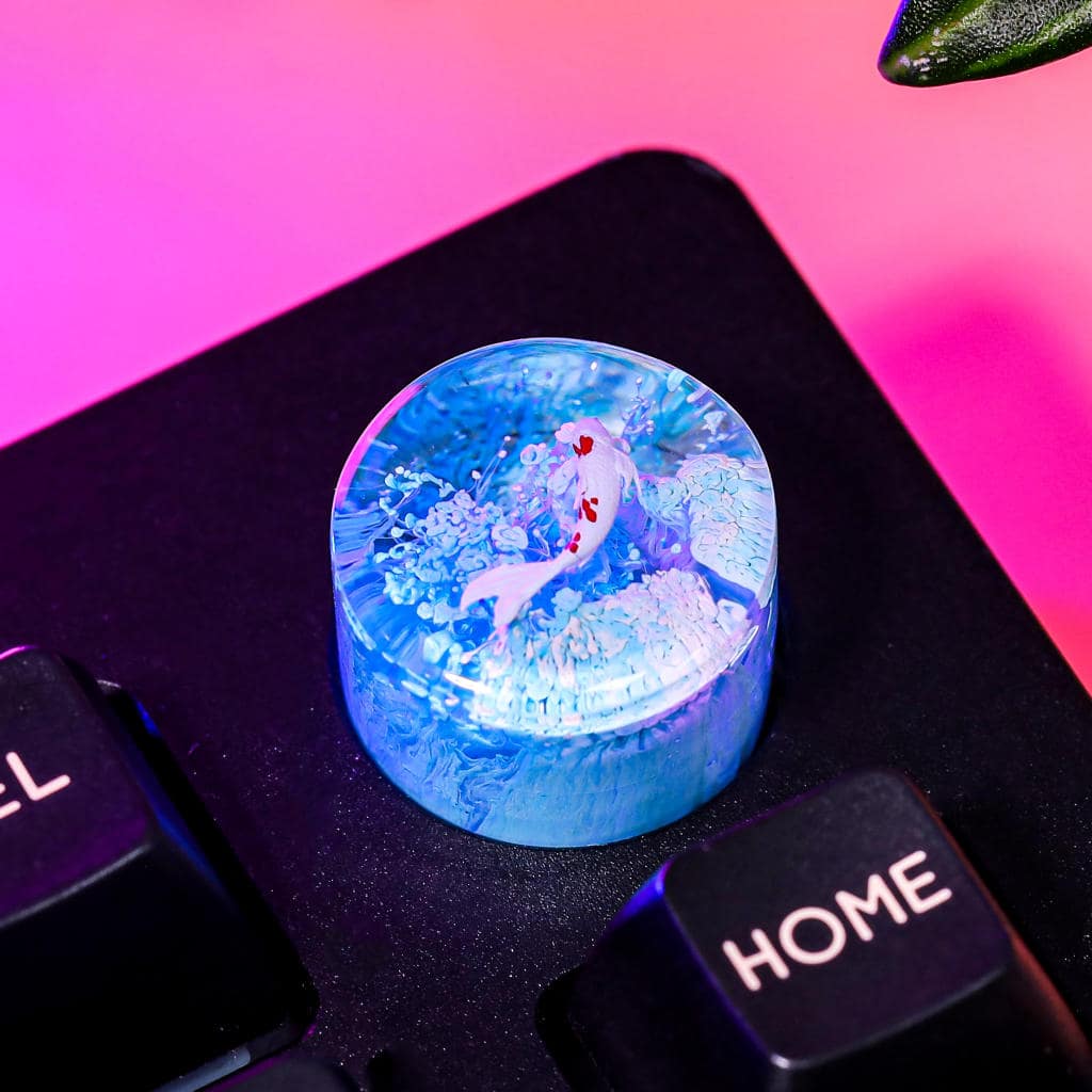 Koi Artisan Keyboard Knob 6 Koi Artisan Keyboard Knob