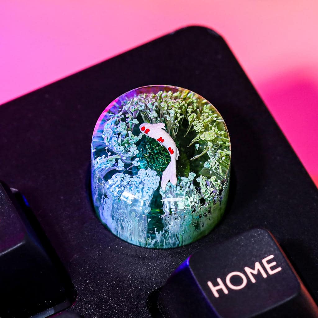 Koi Artisan Keyboard Knob 7 Koi Artisan Keyboard Knob