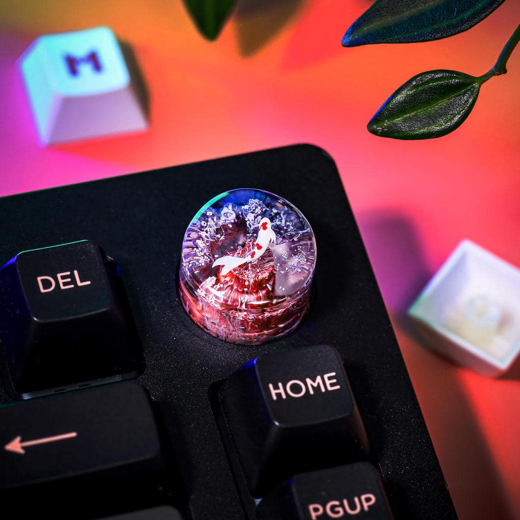 Koi Artisan Keyboard Knob 8 Koi Artisan Keyboard Knob