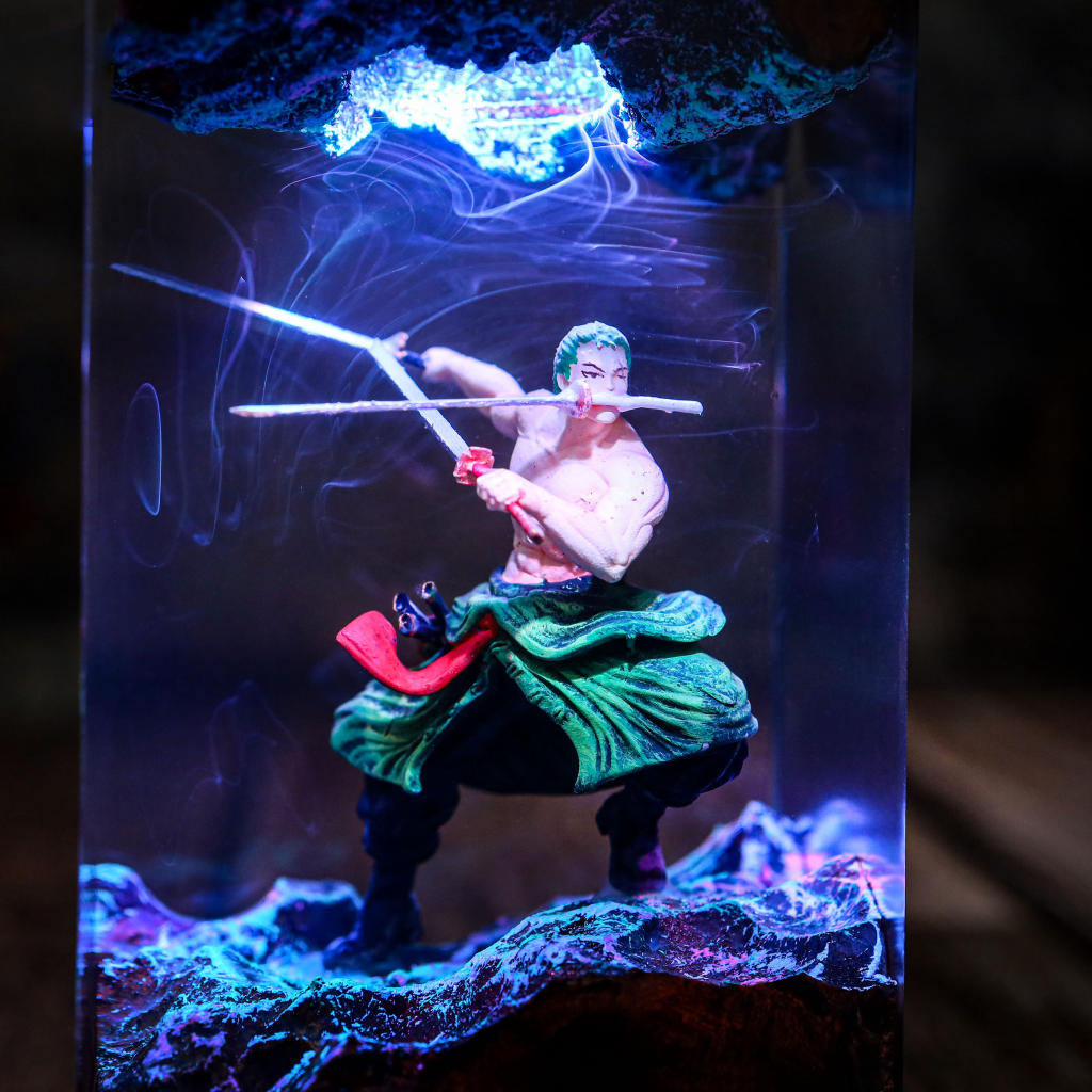 Roronoa Zoro One Piece Epoxy Lamp 23 Roronoa Zoro One Piece Epoxy Lamp Ver2
