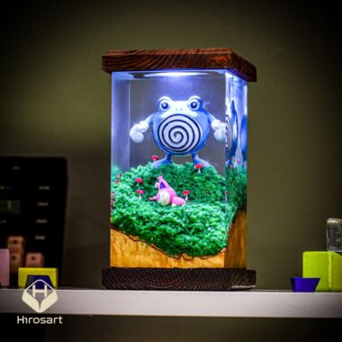 Polliwhirl Pokemon Epoxy Night Light