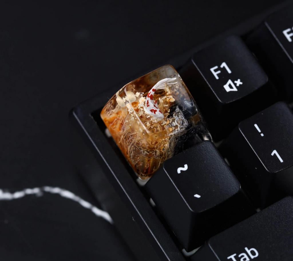 Koi Artisan Keyboard Knob 15 Koi Artisan Keyboard Knob