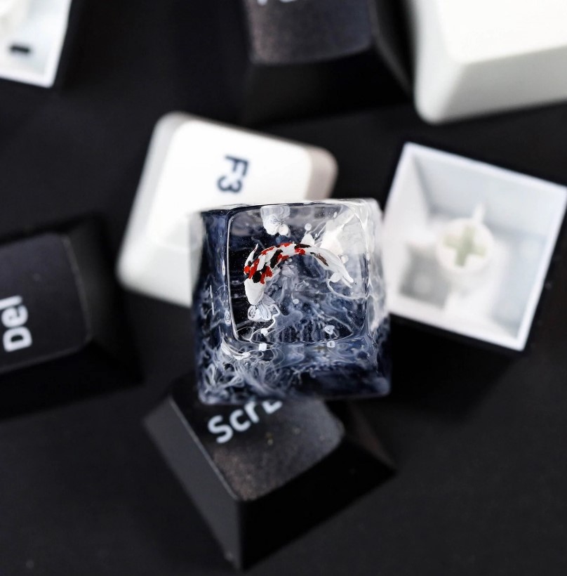 Koi Artisan Keyboard Knob 17 Koi Artisan Keyboard Knob