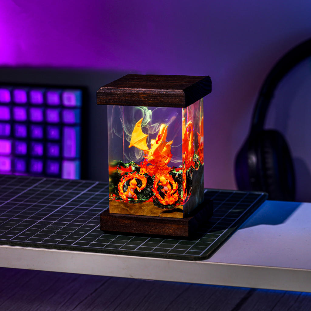 Charizard Evolution Pokemon Resin Night Light 7 Charizard Pokemon Resin Night Light Ver 3