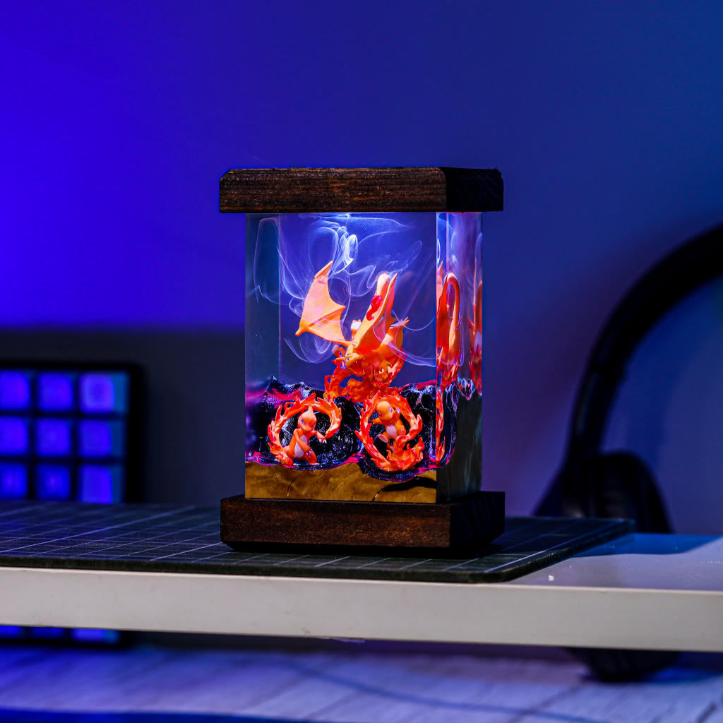Charizard Evolution Pokemon Resin Night Light 6 Charizard Pokemon Resin Night Light Ver 3