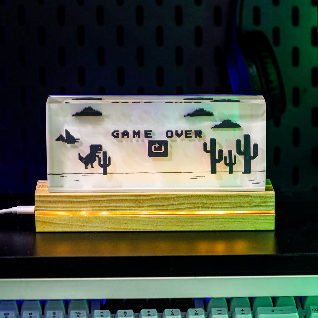 Dino Game Epoxy Lamp 6 Dino Game Epoxy Lamp
