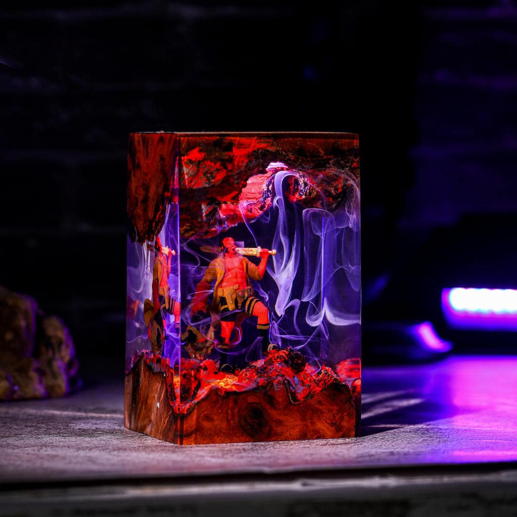 Hellboy Epoxy Night Lamp 5 Hellboy Epoxy Night Lamp