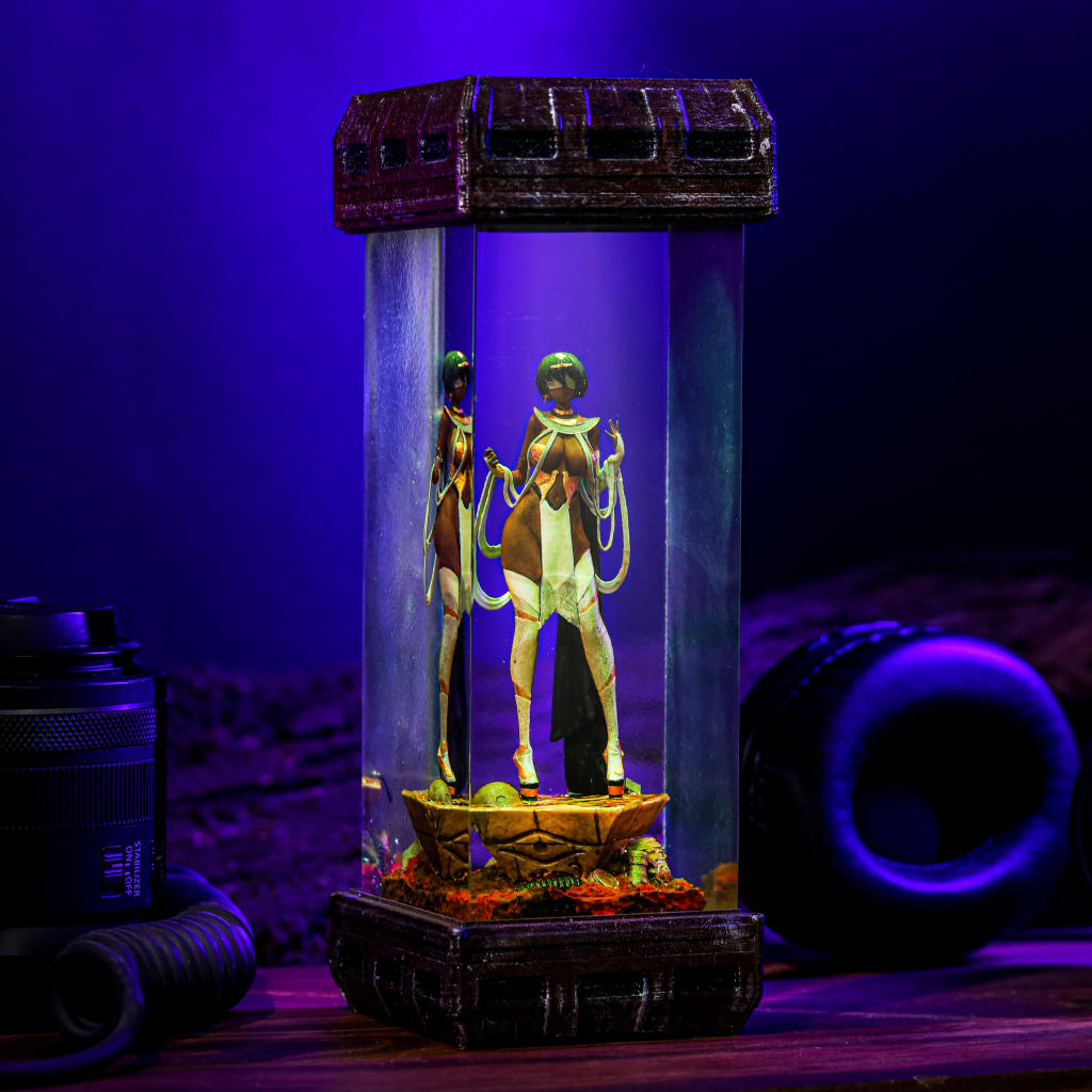Cleopatra 2B NieR Automata Night Light 1 Nier Automata Resin Night Light