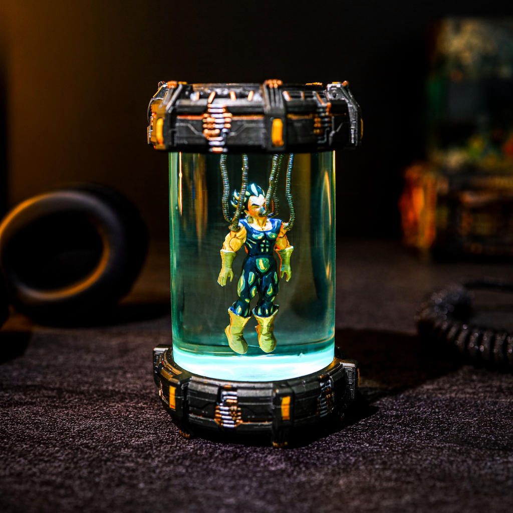 Super Warrior Resin Chamber Lamp Ver 2 2 Dragon Ball Z Vegeta in a Healing Chamber Lamp
