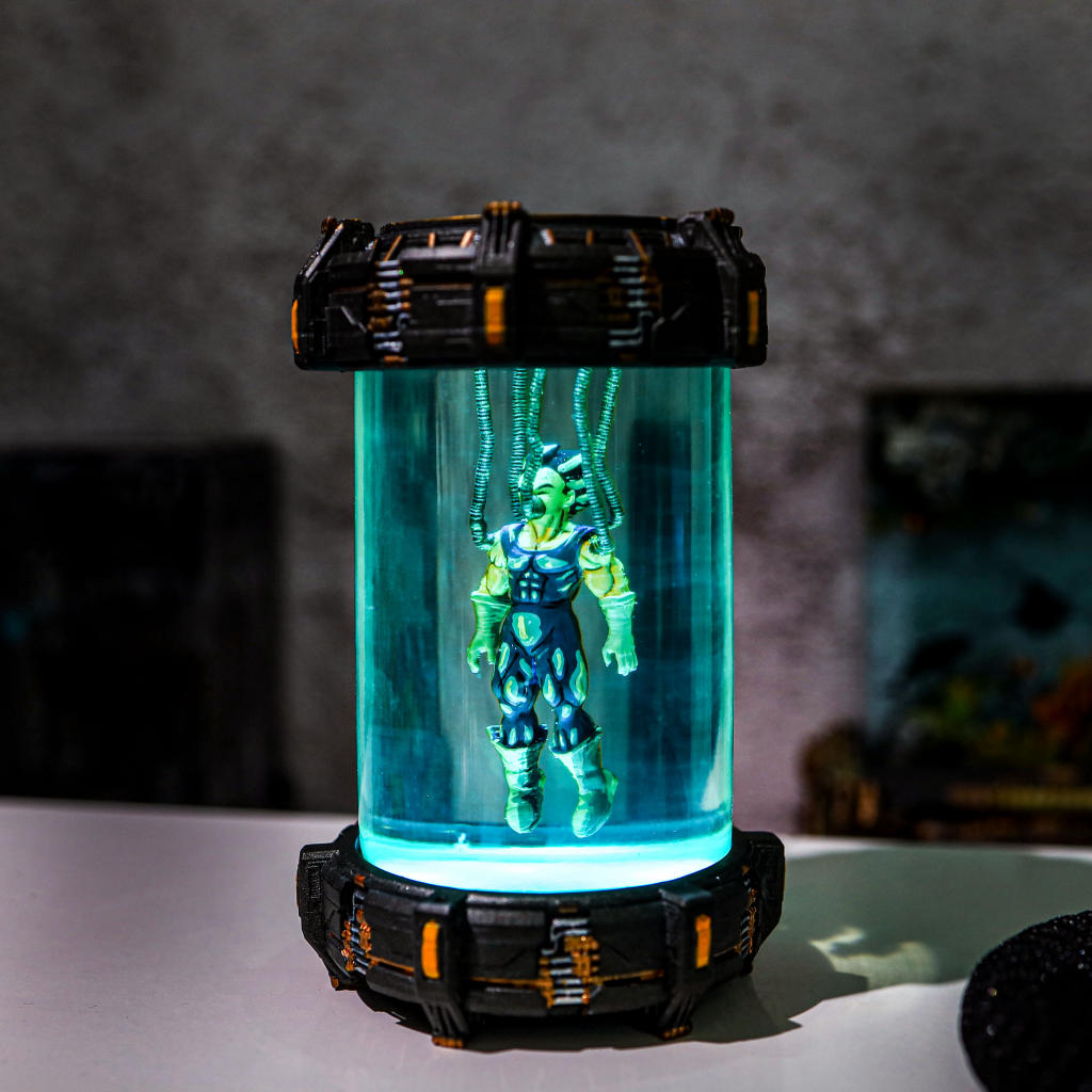 Super Warrior Resin Chamber Lamp Ver 2 5 Dragon Ball Z Vegeta in a Healing Chamber Lamp