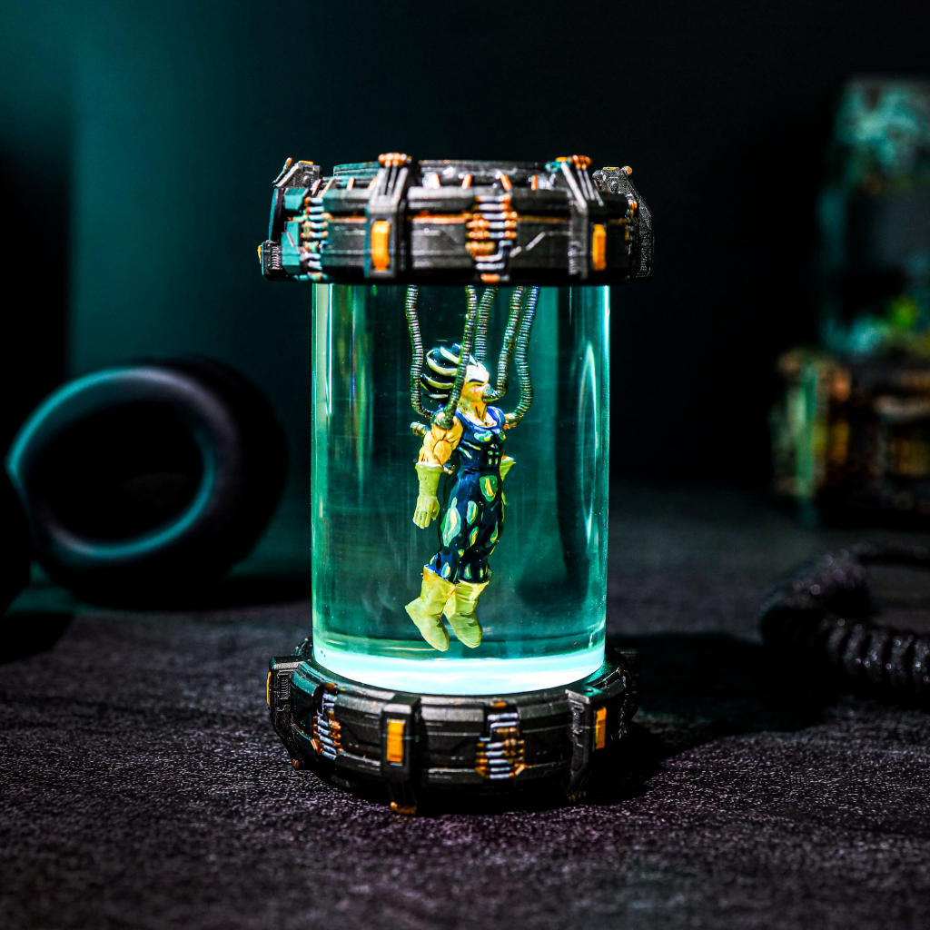 Super Warrior Resin Chamber Lamp Ver 2 8 Dragon Ball Z Vegeta in a Healing Chamber Lamp