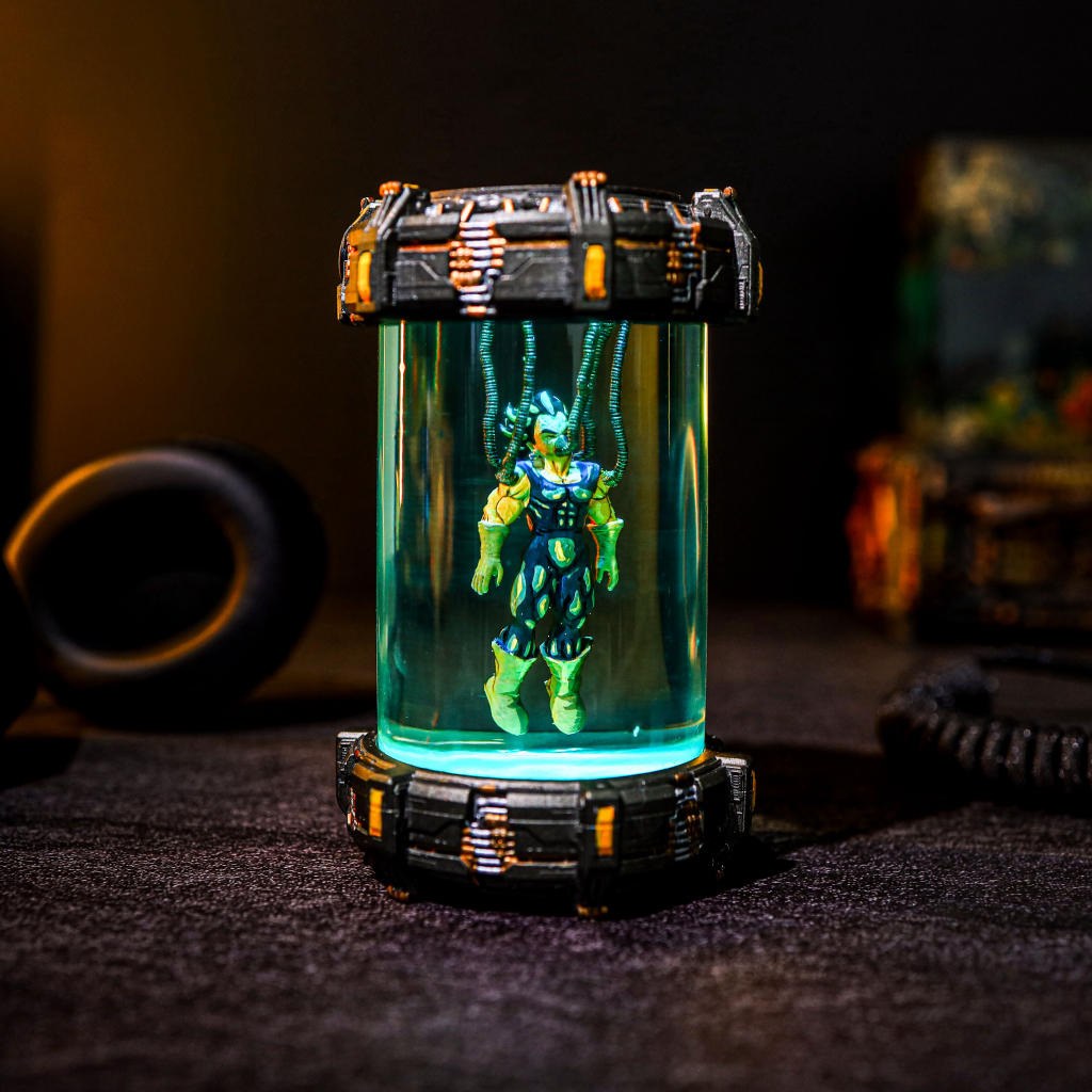Super Warrior Resin Chamber Lamp Ver 2 1 Dragon Ball Z Vegeta in a Healing Chamber Lamp