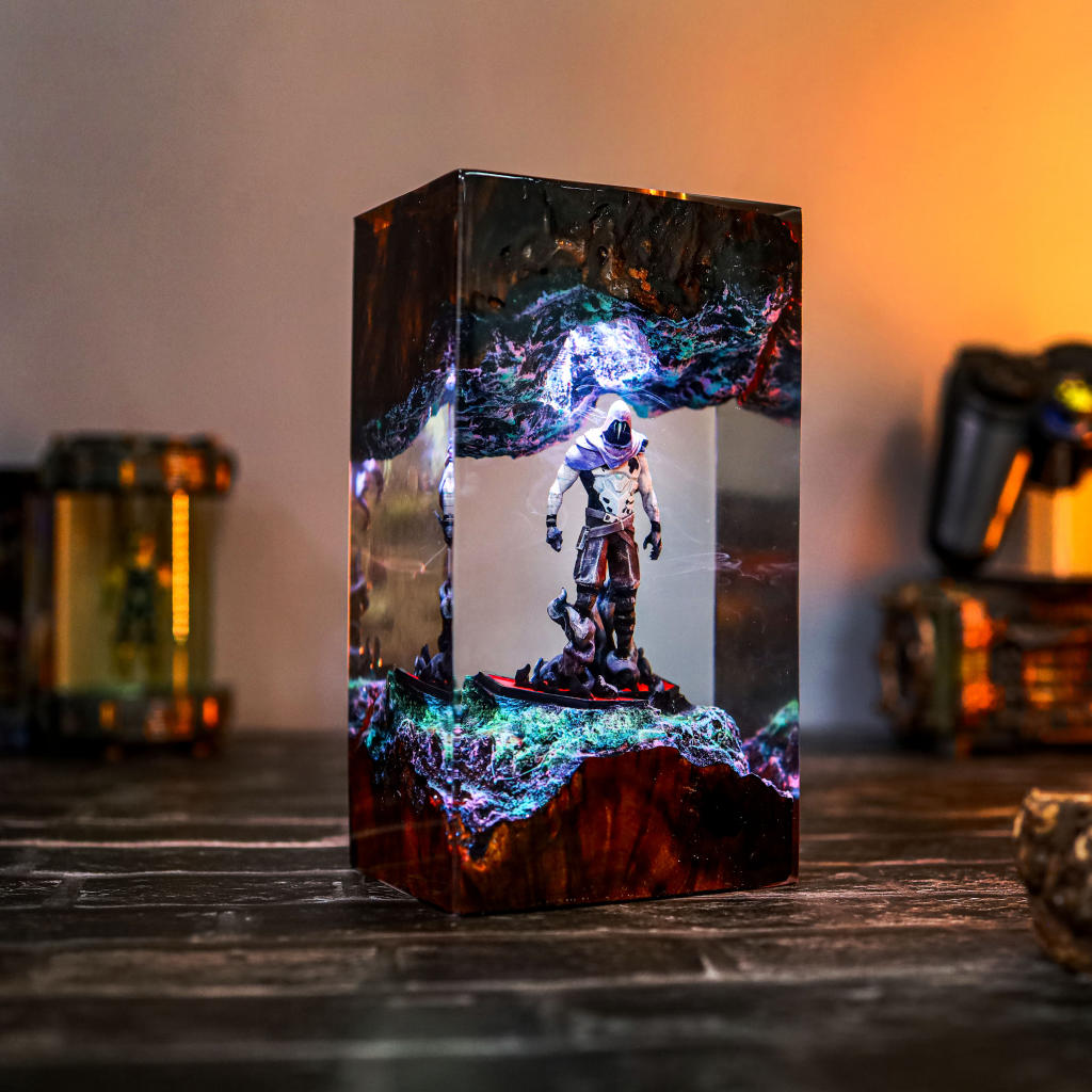 Valorant Chamber Epoxy Lamp 17 Omen Valorant Epoxy Night Light