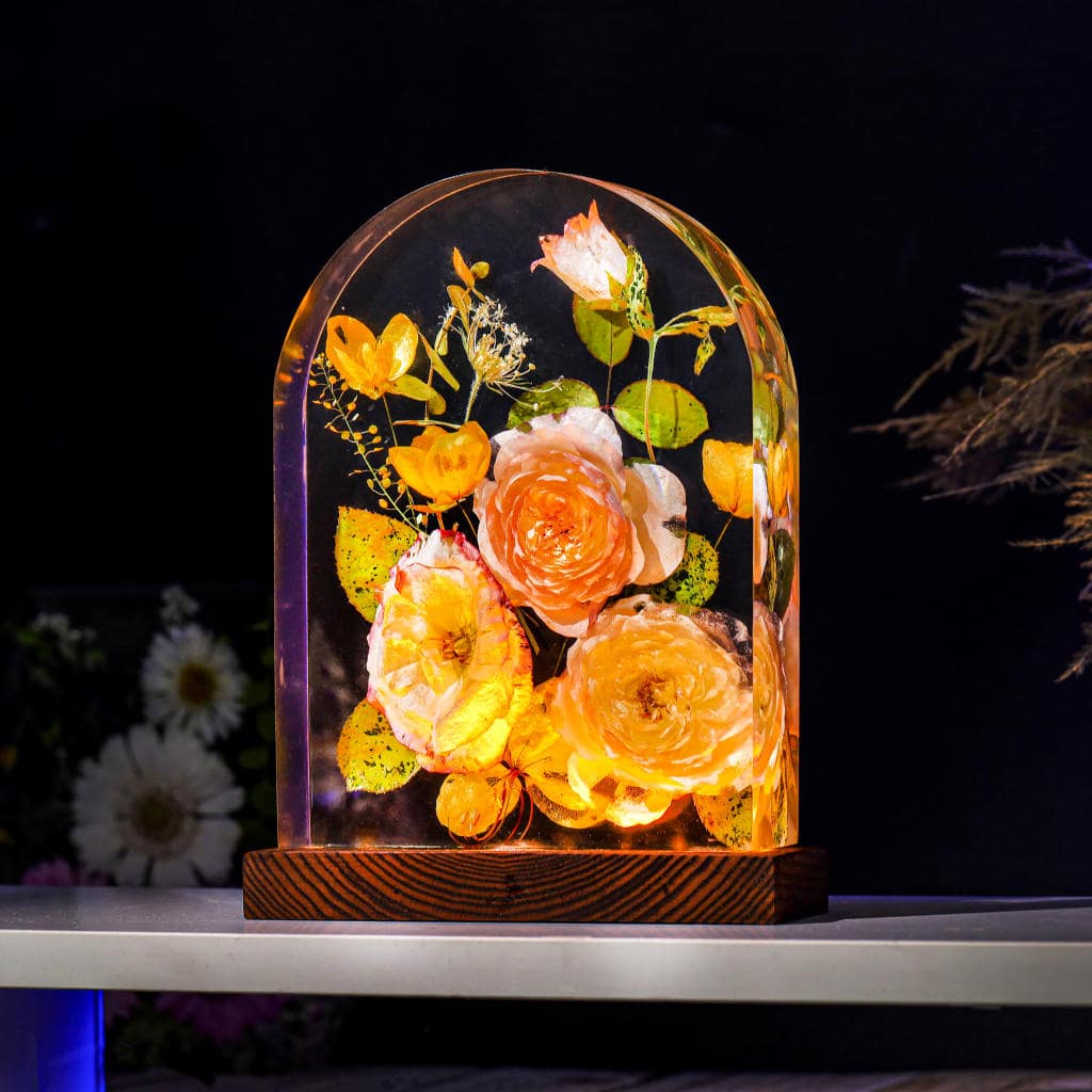 Real Eustoma Flower Night Light 3 Real Eustoma Flower Night Light