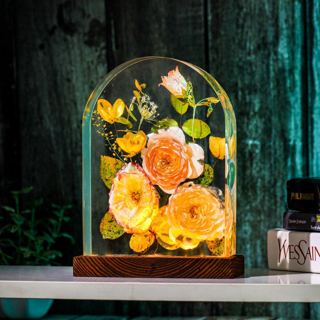 Real Eustoma Flower Night Light 5 Real Eustoma Flower Night Light