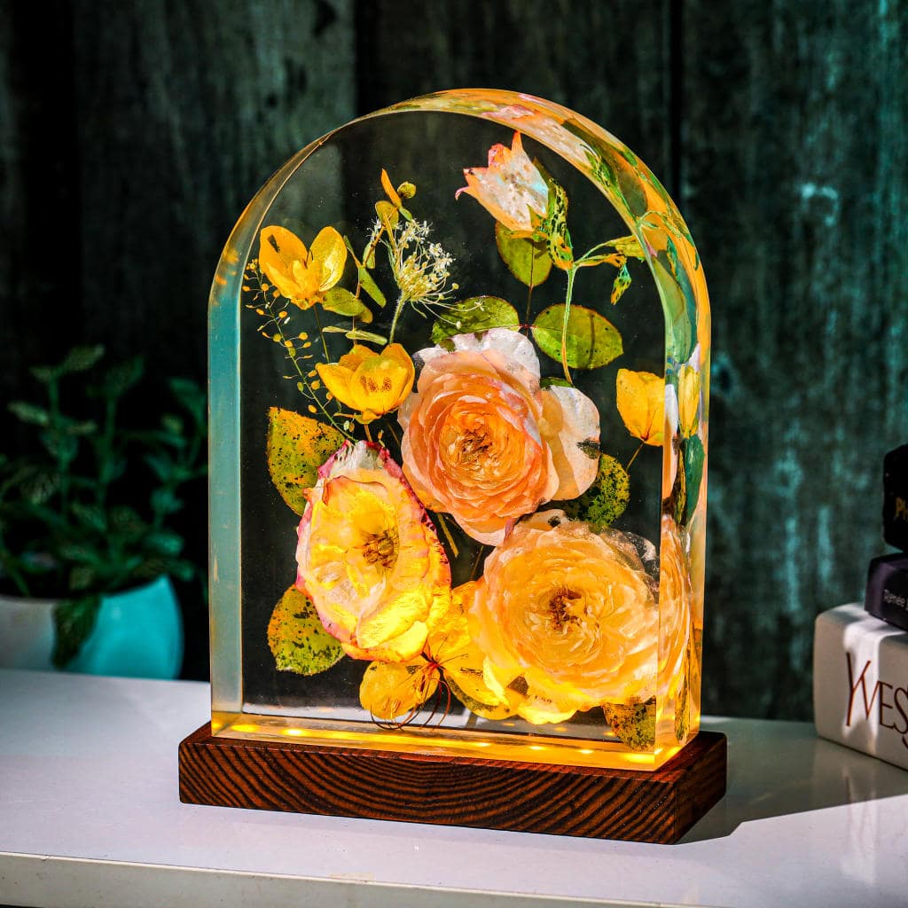 Real Eustoma Flower Night Light 1 Real Eustoma Flower Night Light