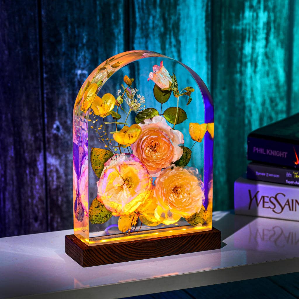 Real Eustoma Flower Night Light 7 Real Eustoma Flower Night Light