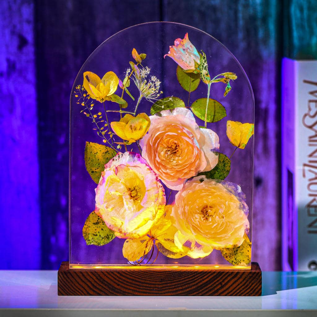 Real Eustoma Flower Night Light 8 Real Eustoma Flower Night Light