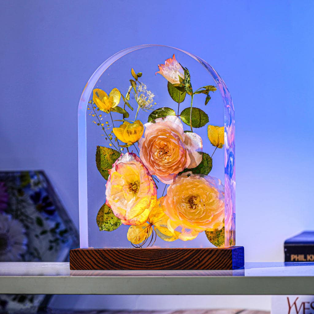 Real Eustoma Flower Night Light 9 Real Eustoma Flower Night Light